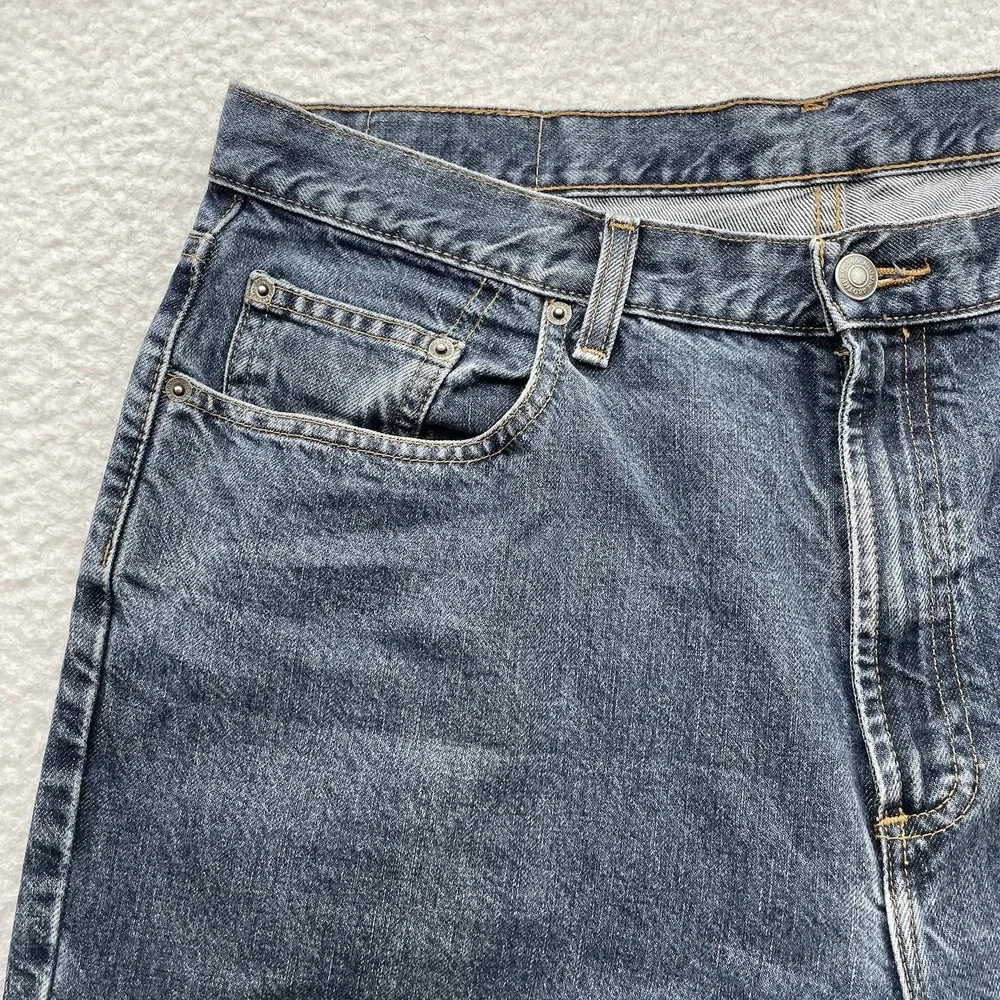 VTG Brooks Brothers Sport Jeans Mens 36x32 Relaxed Straight Leg Dark Wash Cotton
